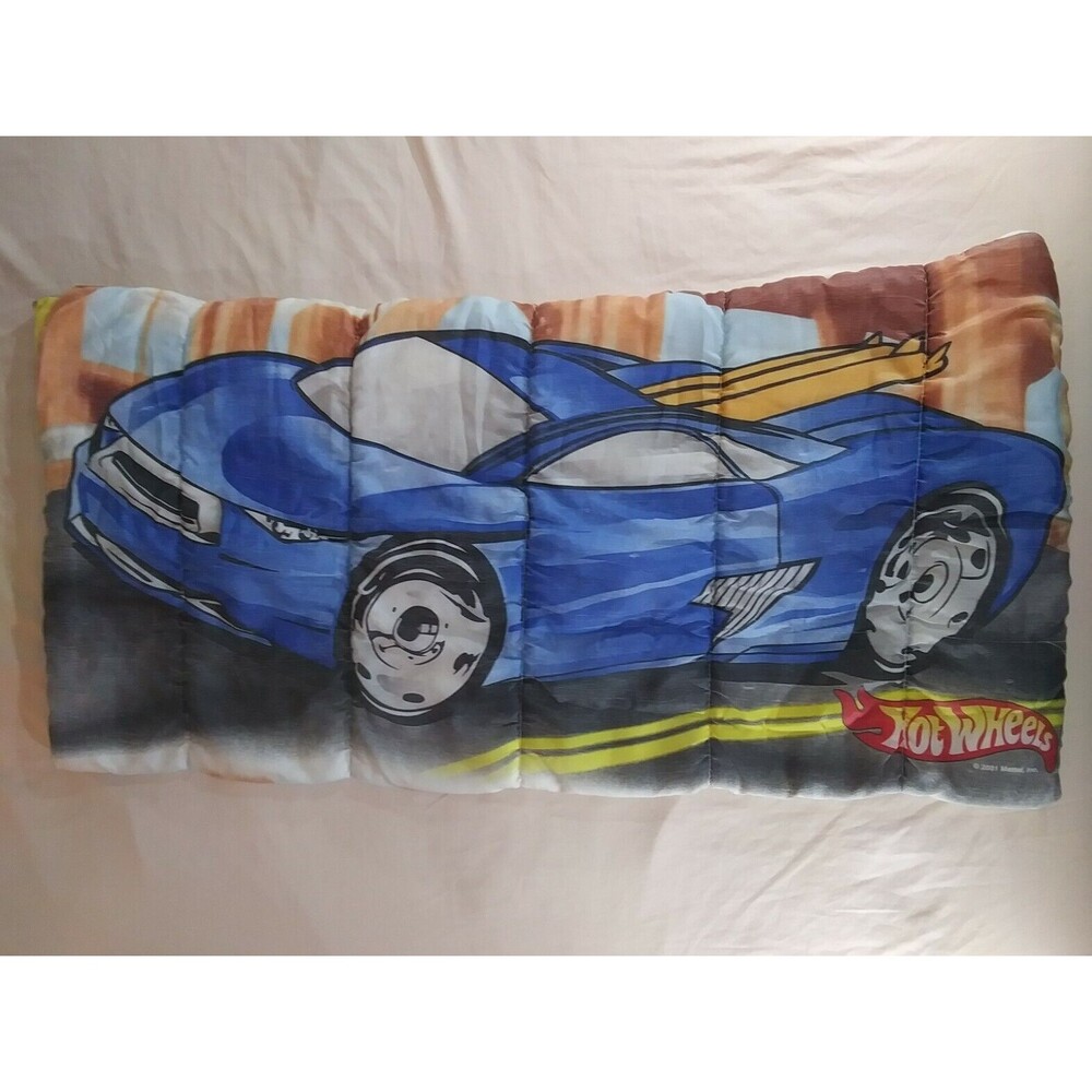 VTG 2001 Mattel Hot Wheels Backdraft Surfboard Car Childrens Sleeping Bag